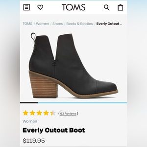 Brand New Toms Everly Booties